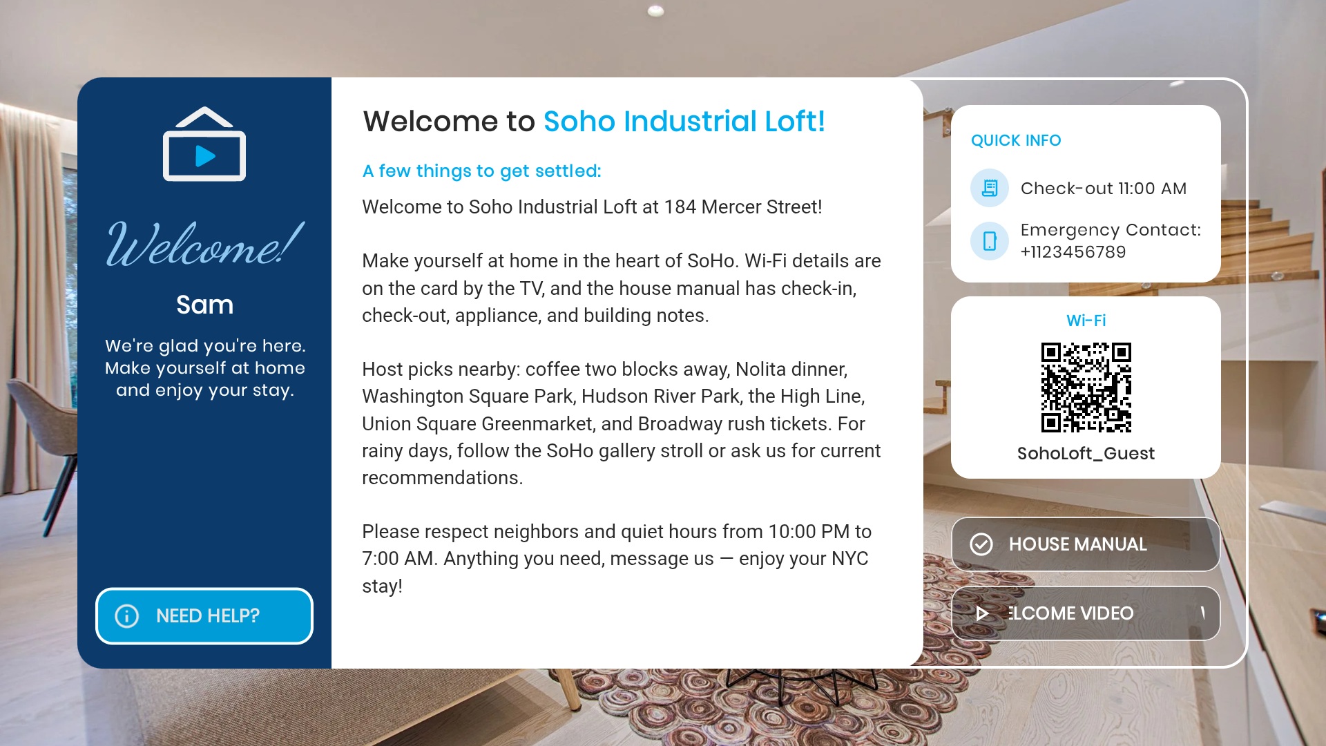welcome-message